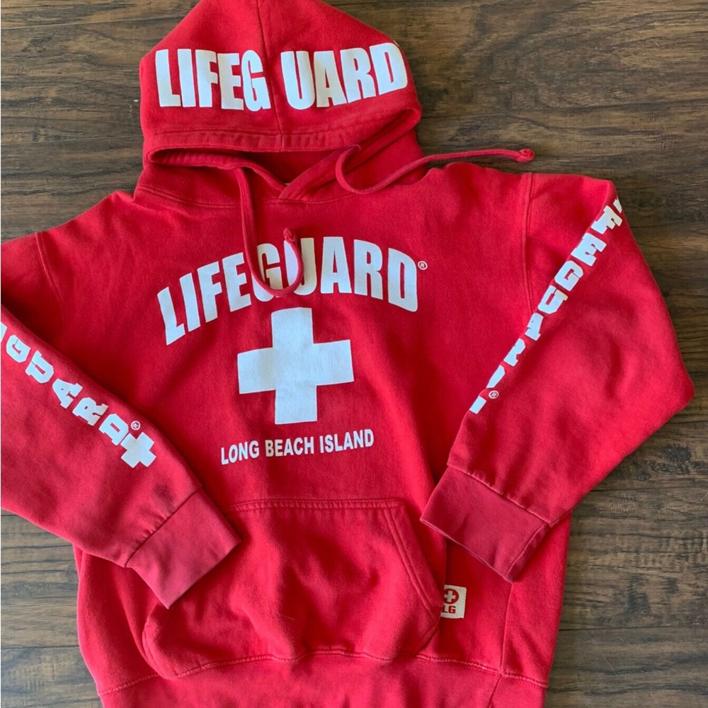 Lifeguard LBI red hoodie